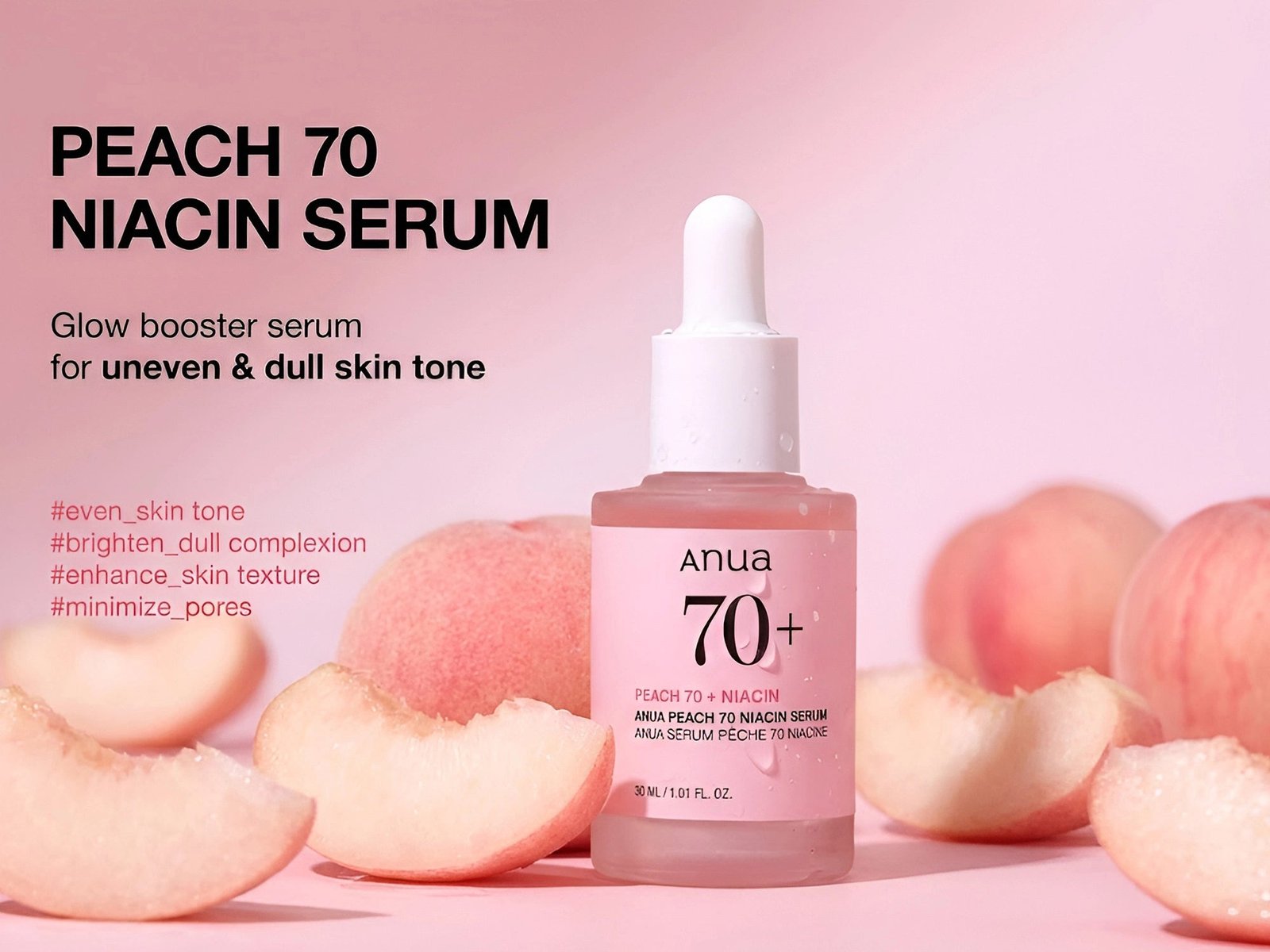 Anua Peach 70+ Niacin Serum 30ml - Korea - Image 3