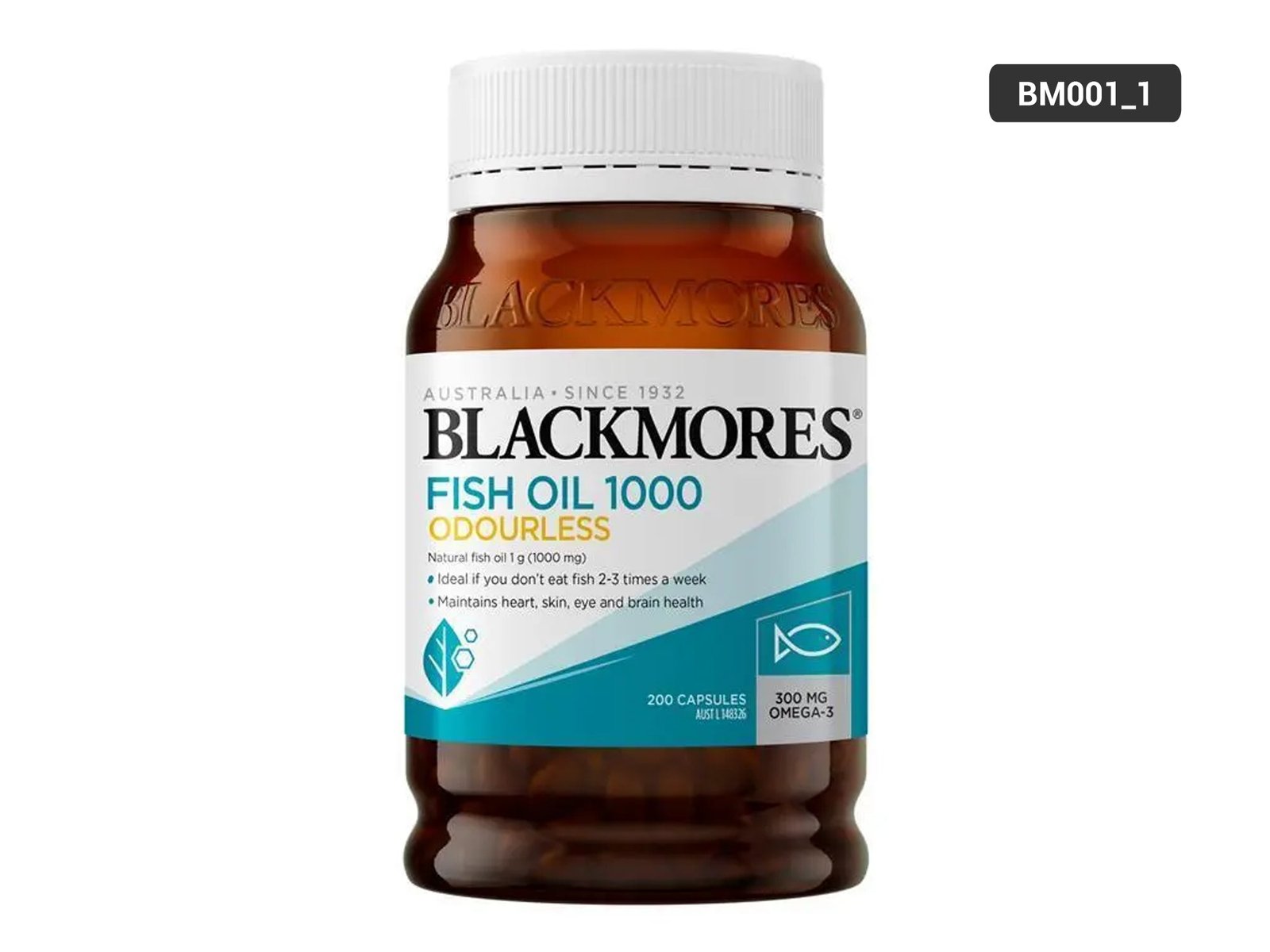 Blackmores Fish Oil 1000 Odourless 200 Capsules