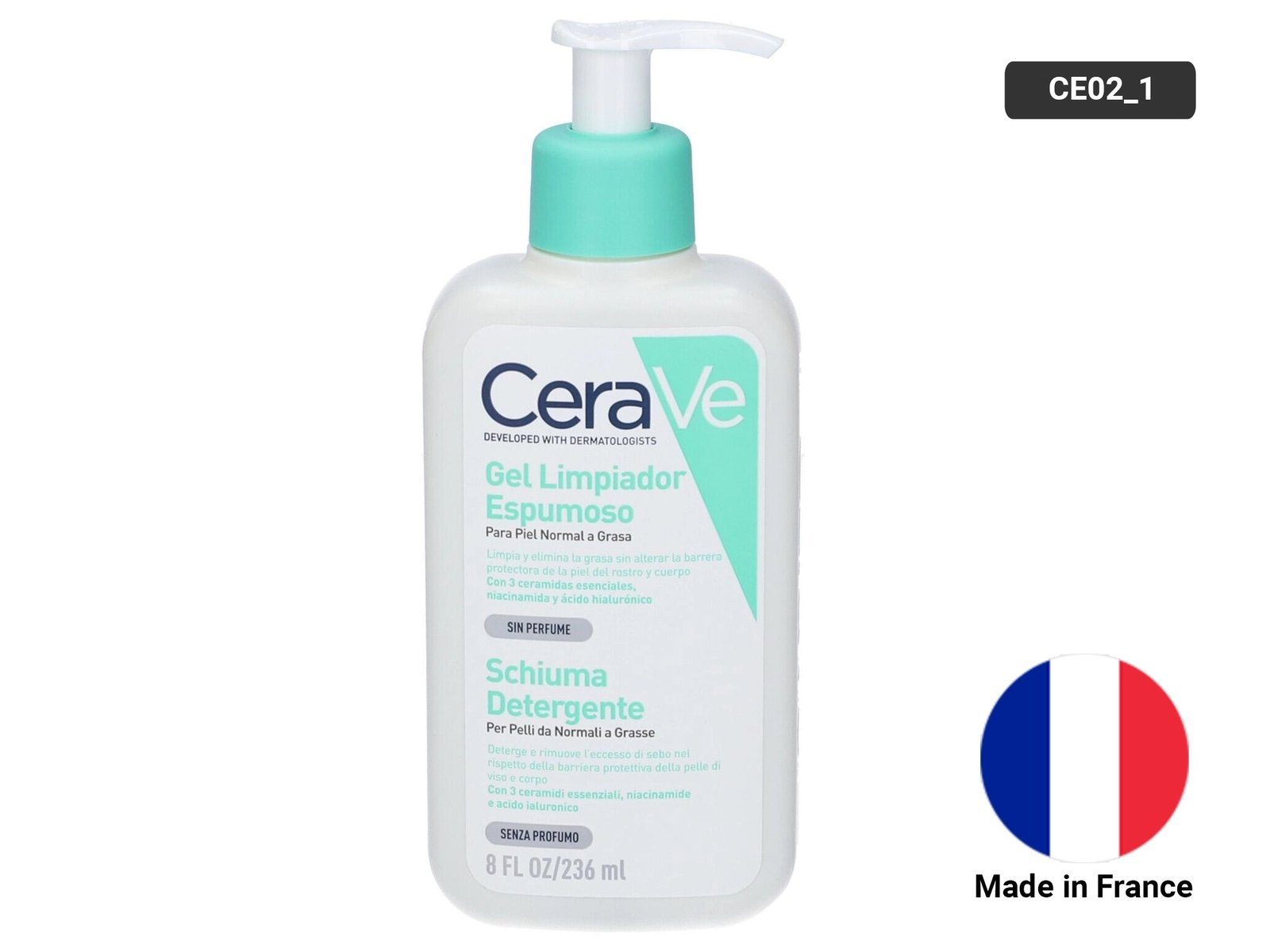 Cerave Foaming Cleanser for Normal to Oily Skin 236ml - USA - Image 2