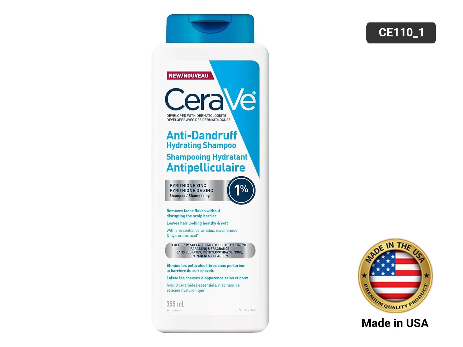 Cerave Anti-Dandruff Hydrating Shampoo 355ml