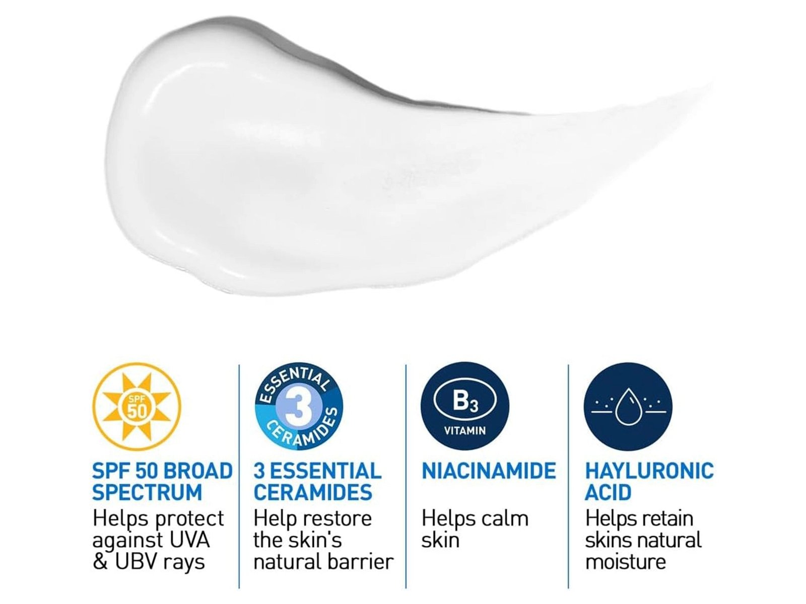 Cerave AM SPF50 Facial Moisturising Lotion 52ml - Image 3