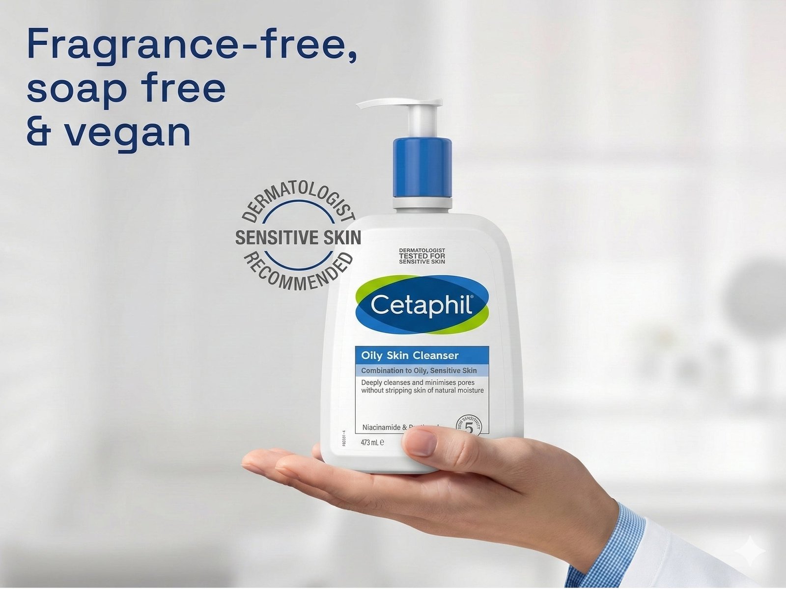 Cetaphil Oily Skin Cleanser 473ml - Image 3