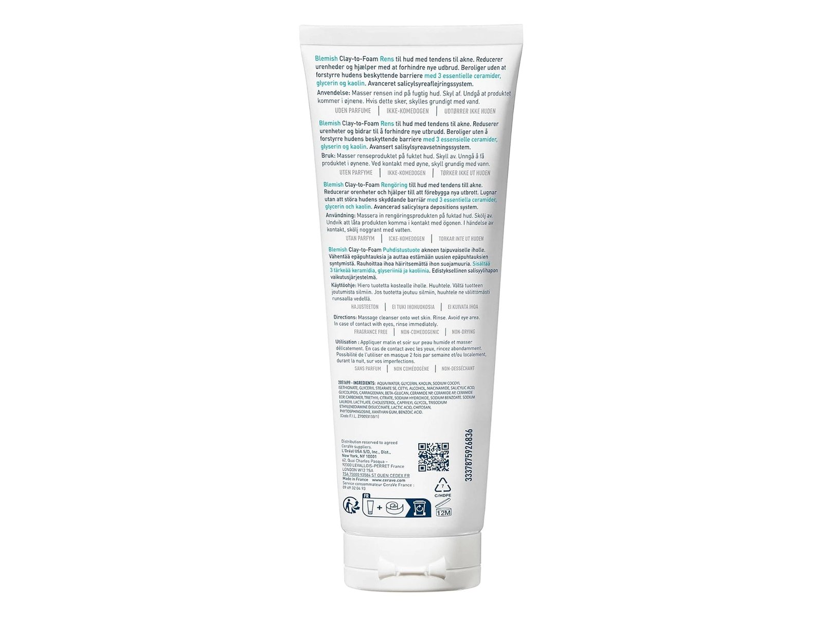 Cerave Blemish Clay to Foam Cleanser 118ml - Image 2