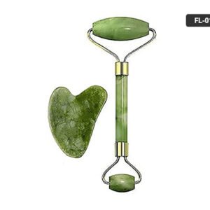 Flawless Facial Massager Jade Roller and Gua Sha Stone