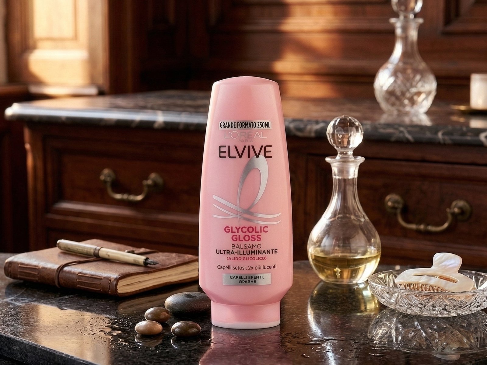 Loreal Paris Elvive Glycolic Gloss Ultra Illuminating Conditioner 250ml - Image 3