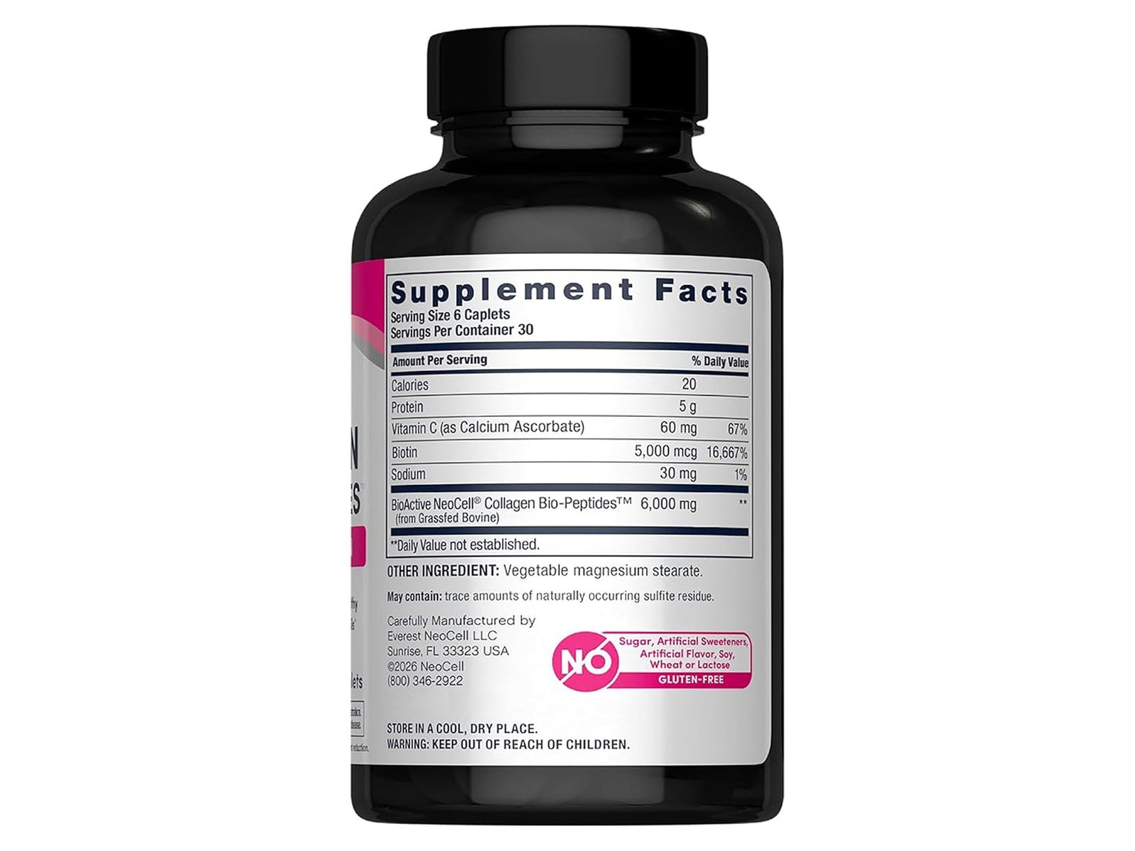 Neocell Super Collagen Vitamin C & Biotin 90 Tablets - Image 2