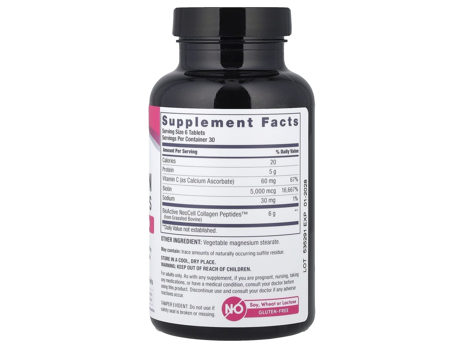 Neocell Super Collagen Vitamin C & Biotin 180 Tablets - Image 2