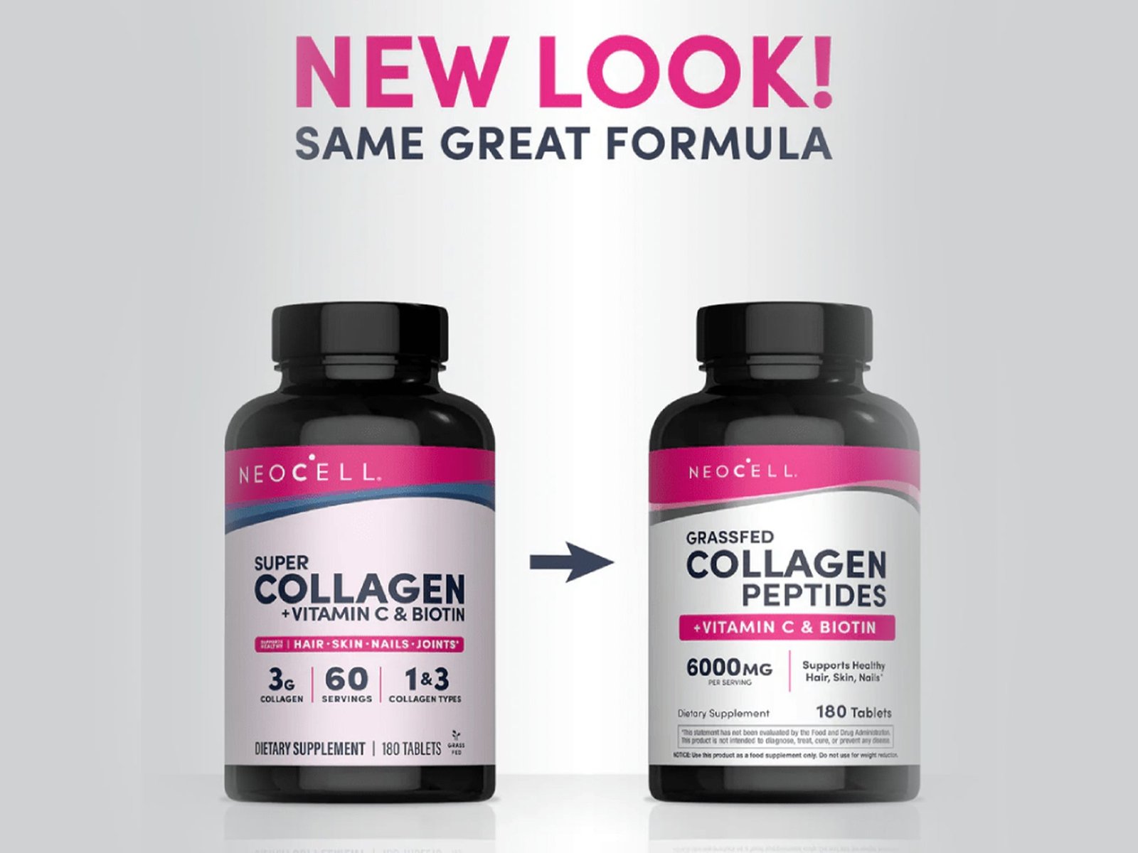 Neocell Super Collagen Vitamin C & Biotin 180 Tablets - Image 3
