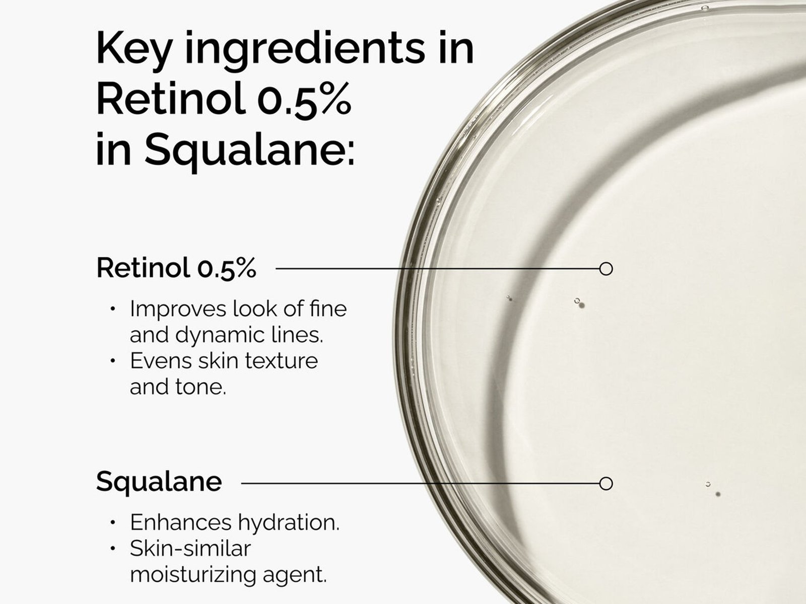 The Ordinary Retinol 0.5% in Squalane 30ml - Image 2