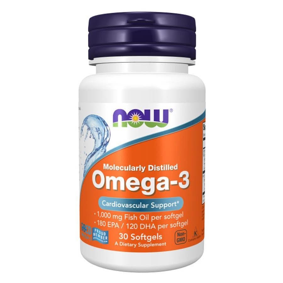 NOW OMEGA-3, MOLECULARLY DISTILLED-30 SOFTGELS