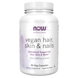 NOW VEGAN HAIR, SKIN & NAILS VEG. CAPSULES